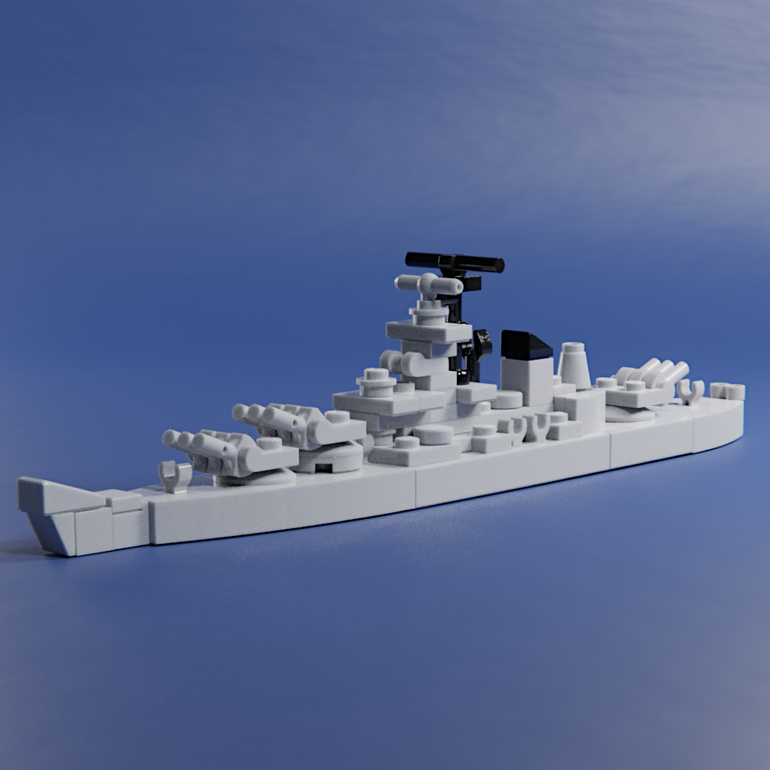 Micro Lego USS Missouri Instructions - brickstudios