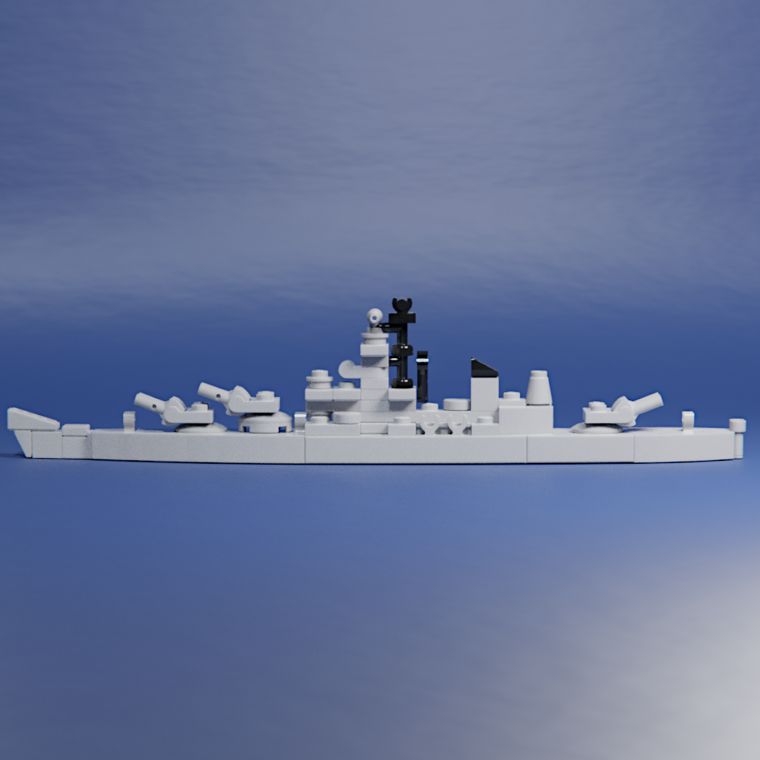 Micro Lego USS Missouri Instructions - brickstudios