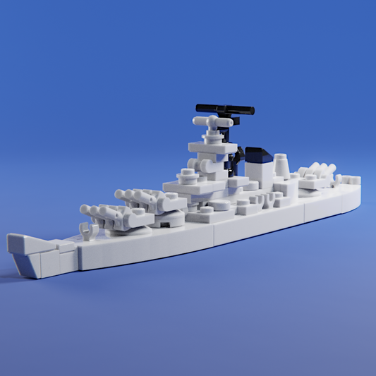 Micro Lego USS Missouri Instructions - brickstudios